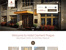 Tablet Screenshot of hotelclement.cz